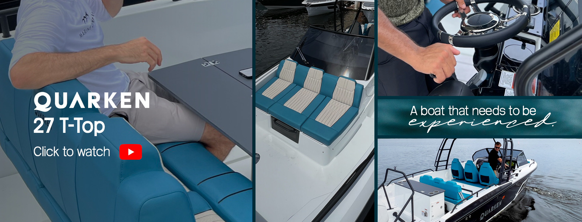 The new 2023 Quarken 27 T-top and 27 Cabin are available at Marine Connection West Palm Beach Miami Vero Beach Fort Lauderdale Stuart and Islamorada!